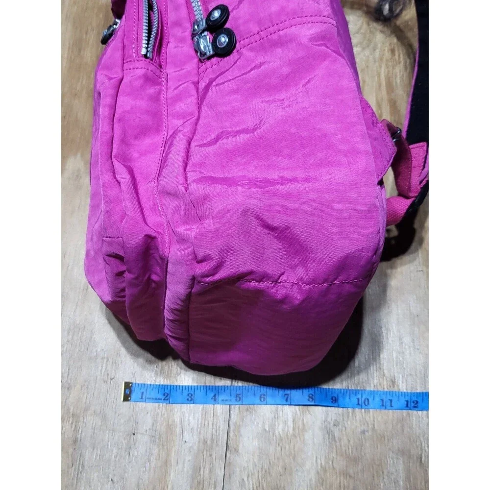 kipling seoul backpack Pink Laptop Padded Shoulder Strap  Coated Nylon